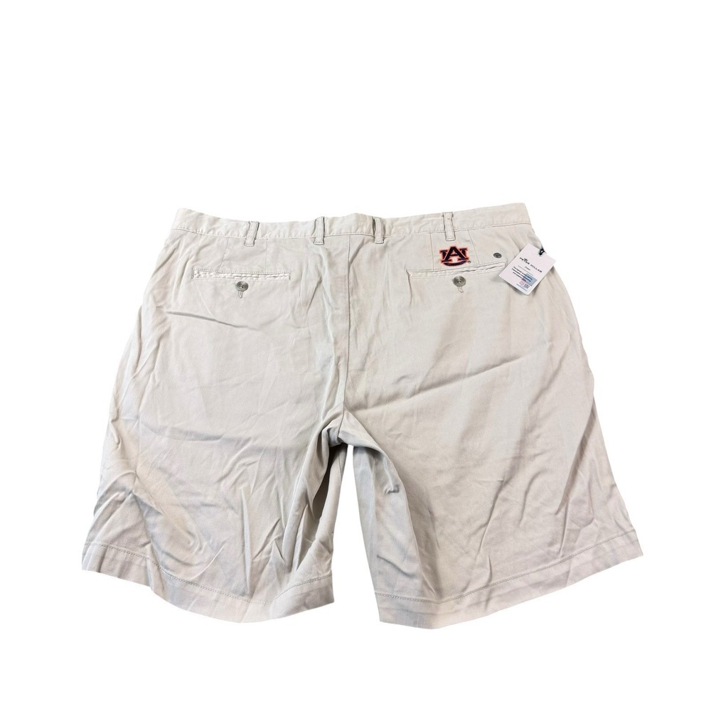 Peter Millar Tan Cotton Ribbed Auburn Tigers Men's Chino Short Size 38 NWT
